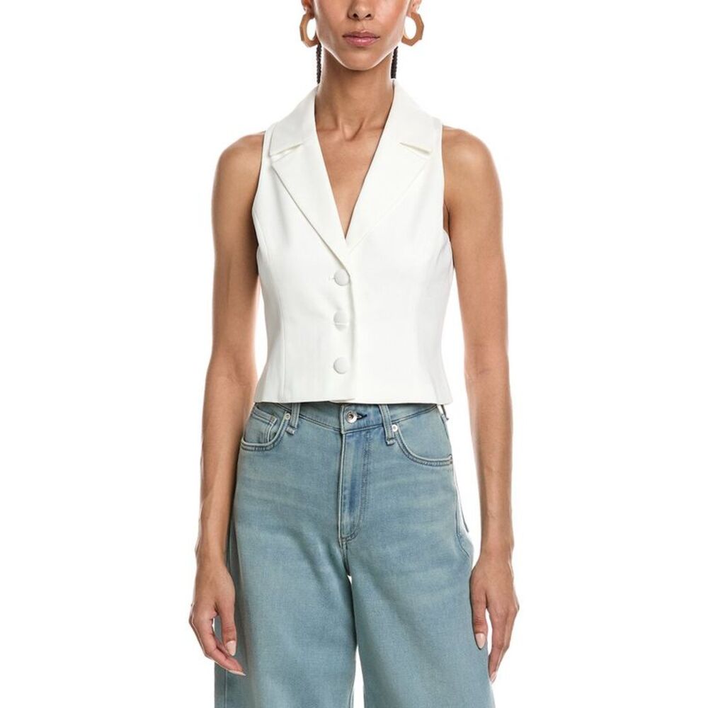 Reveriee Womens  Sleeveless Top, White